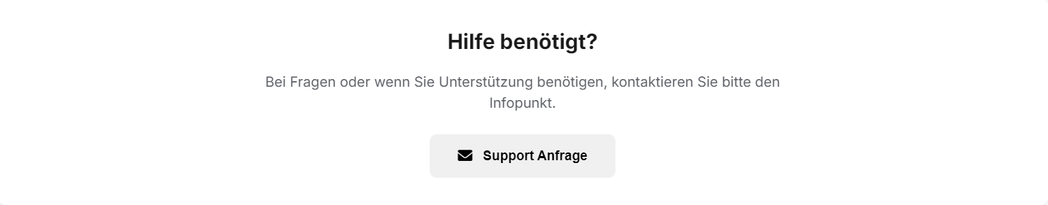 Support-Anfrage